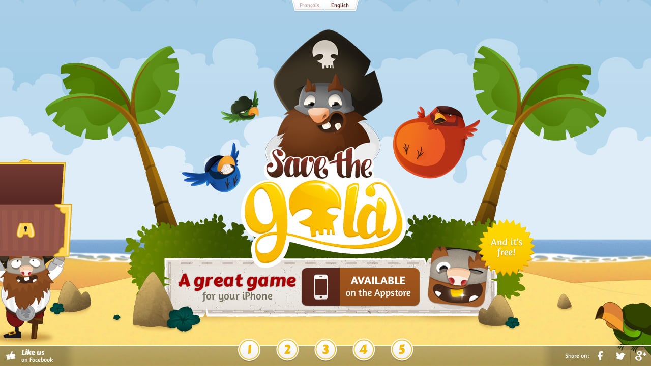 Save the Gold Website Screenshot