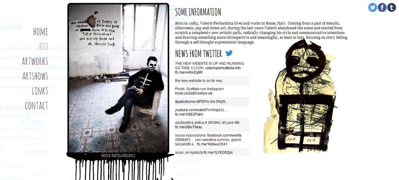 Valerio Pierbattista Website Screenshot