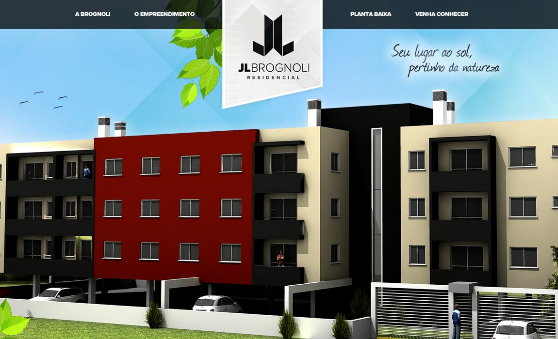 Brognoli Incorporadora Website Screenshot