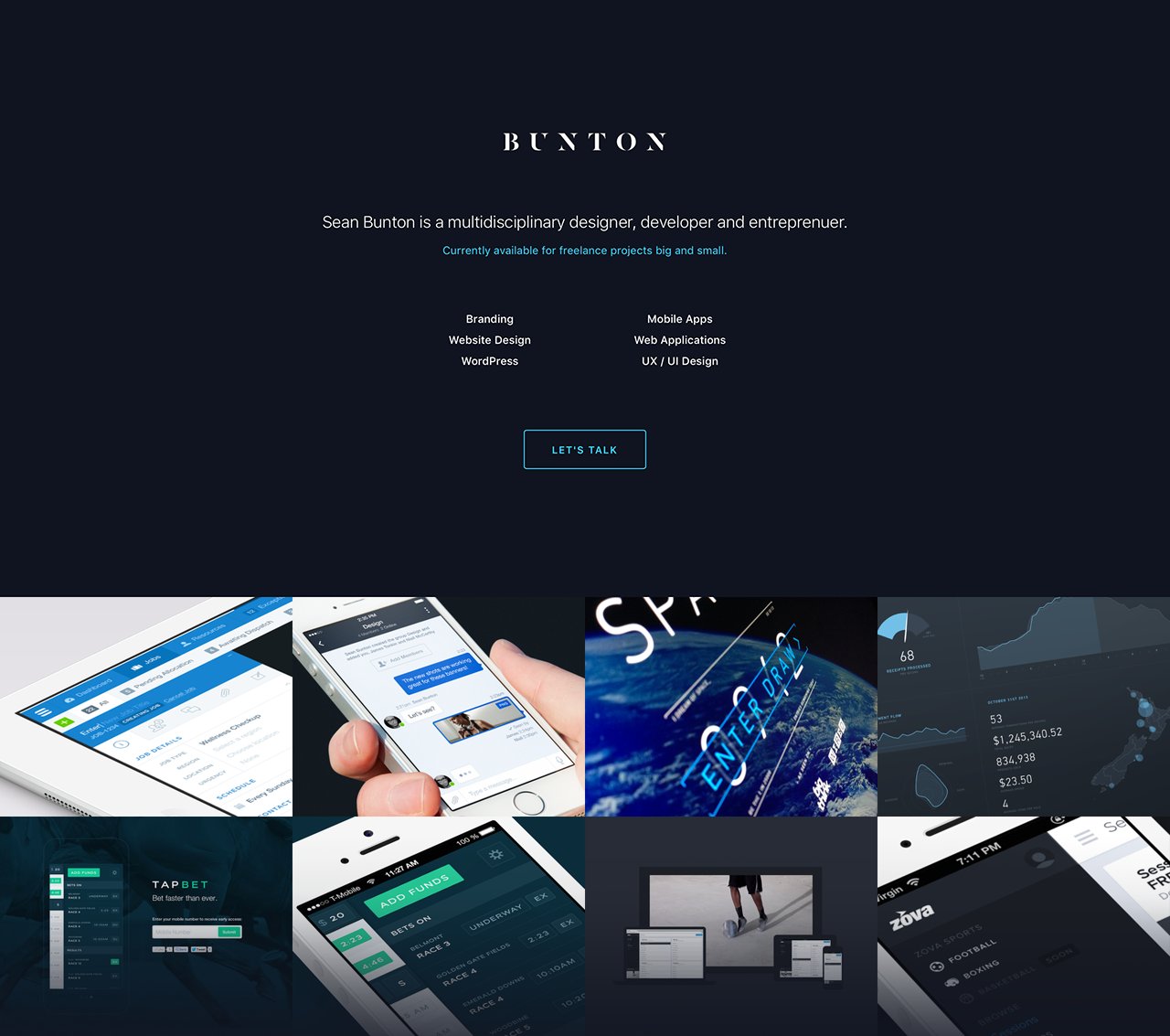 Bunton Website Screenshot