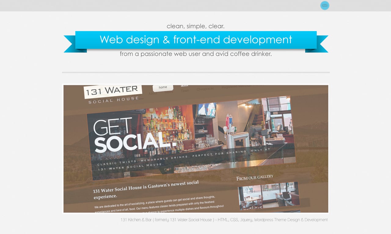 Clean, Simple, Clear. Website Screenshot