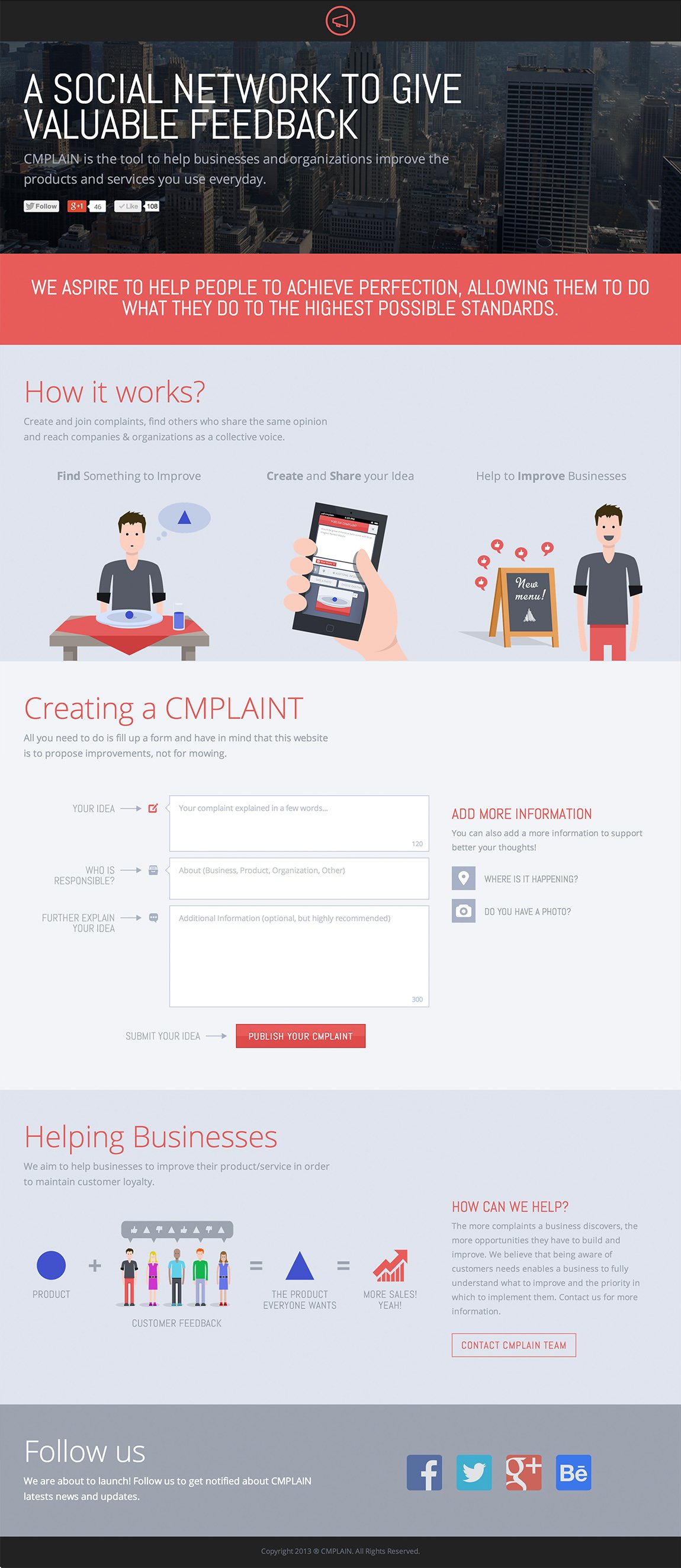 CMPLAIN Website Screenshot