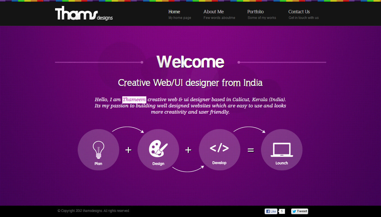 Thameem Website Screenshot