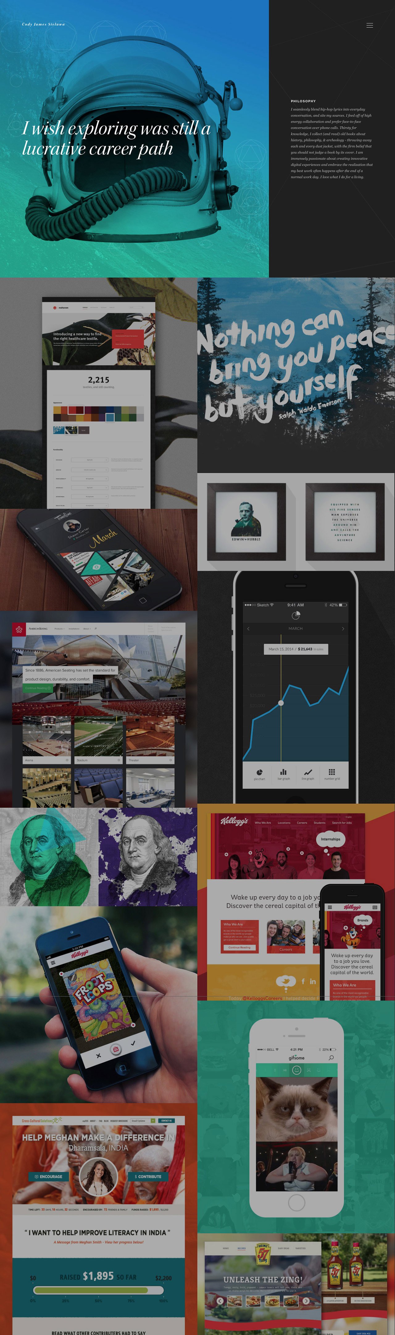 Cody James Sielawa Website Screenshot