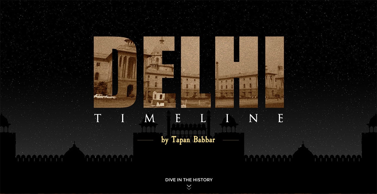 Delhi Timeline Website Screenshot
