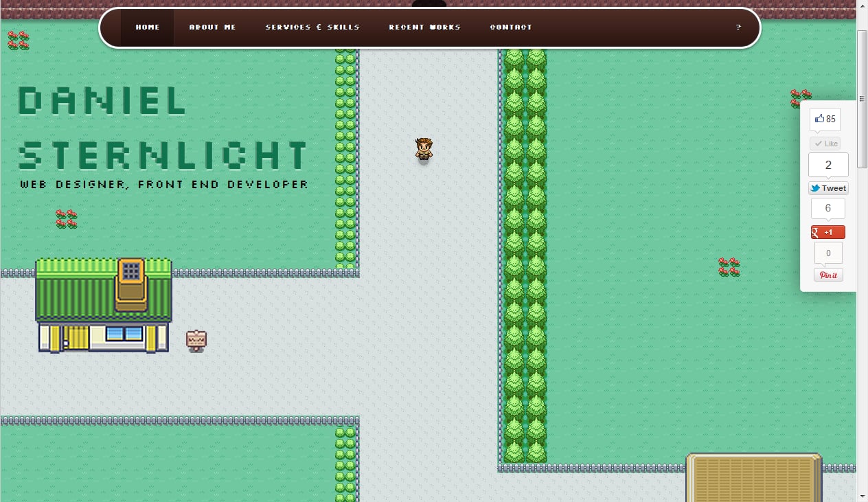 Daniel Sternlicht Website Screenshot