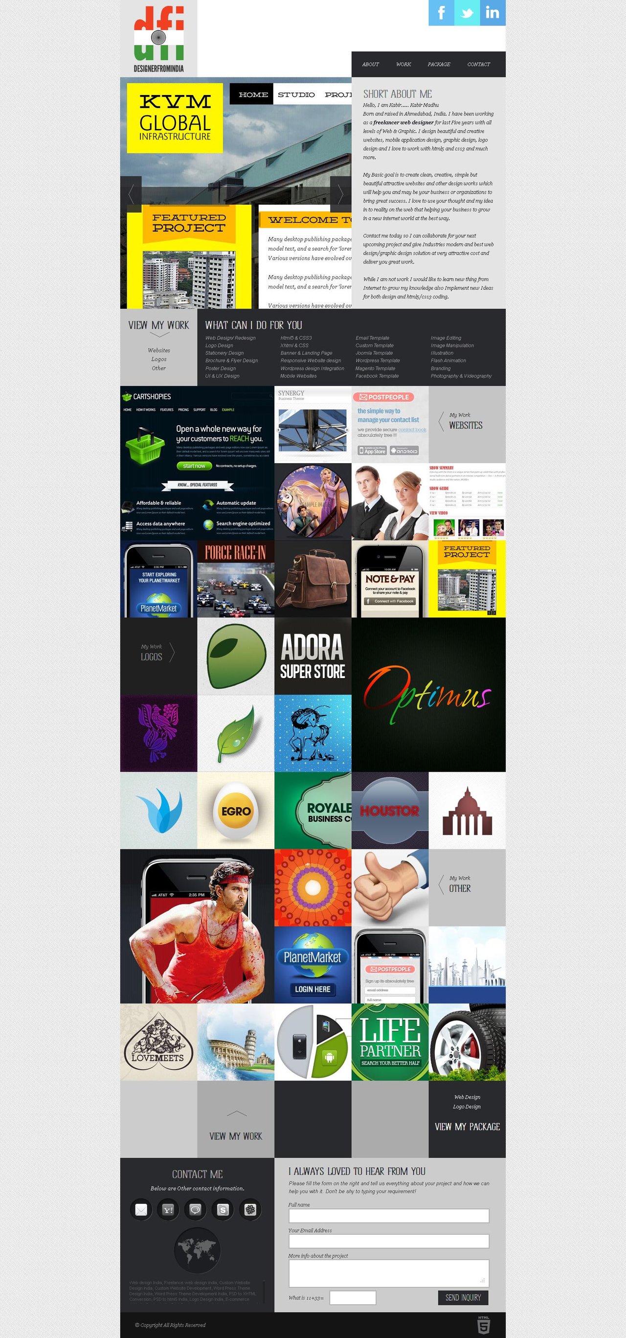 Designer From India Website Screenshot