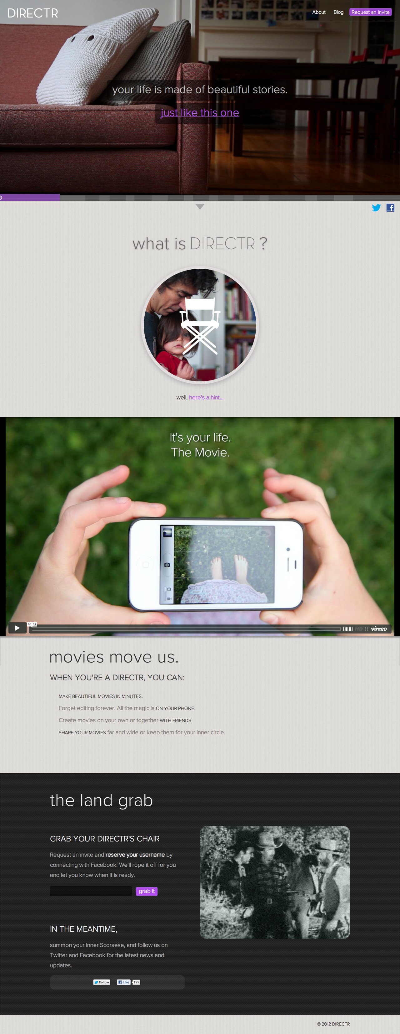 Directr Website Screenshot