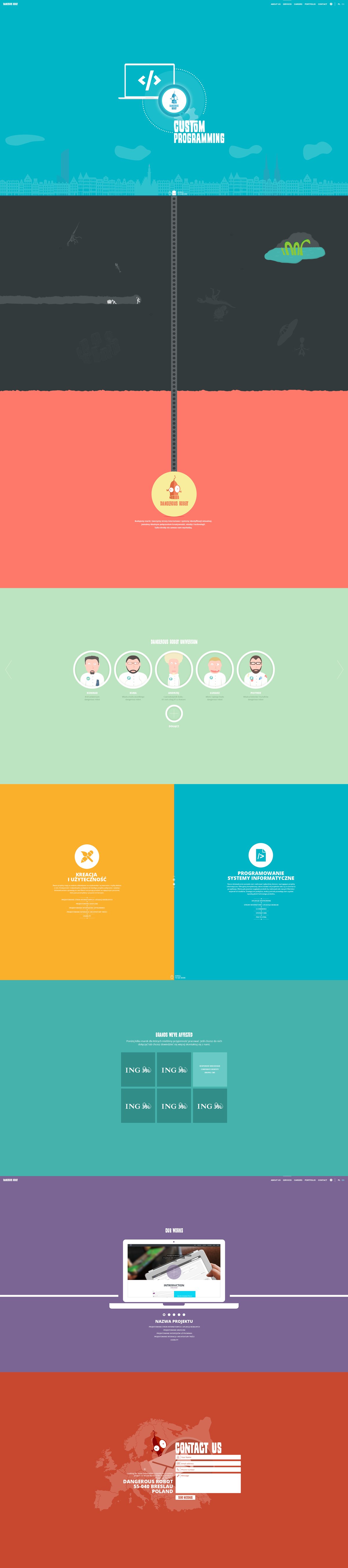 Dangerous Robot Website Screenshot