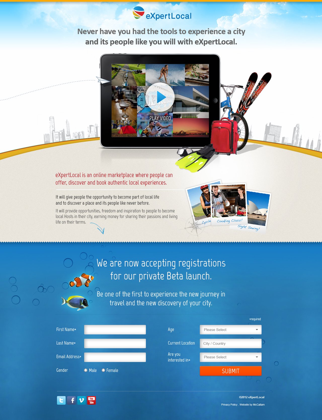 eXpertLocal Website Screenshot