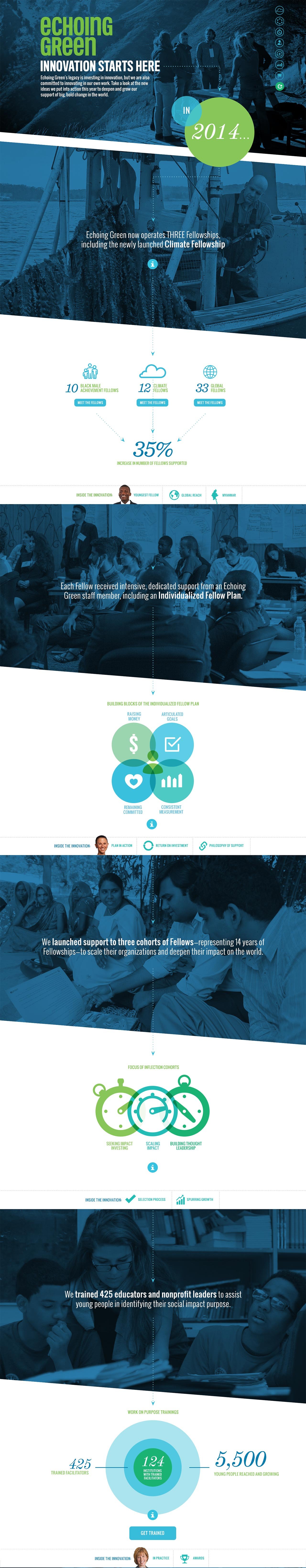 Echoing Green Annual Report Website Screenshot