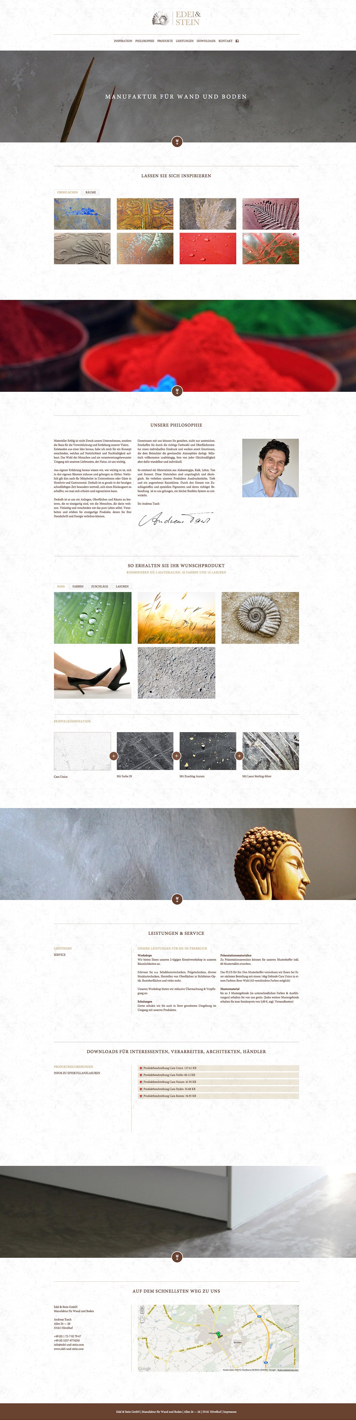 Edel & Stein Website Screenshot