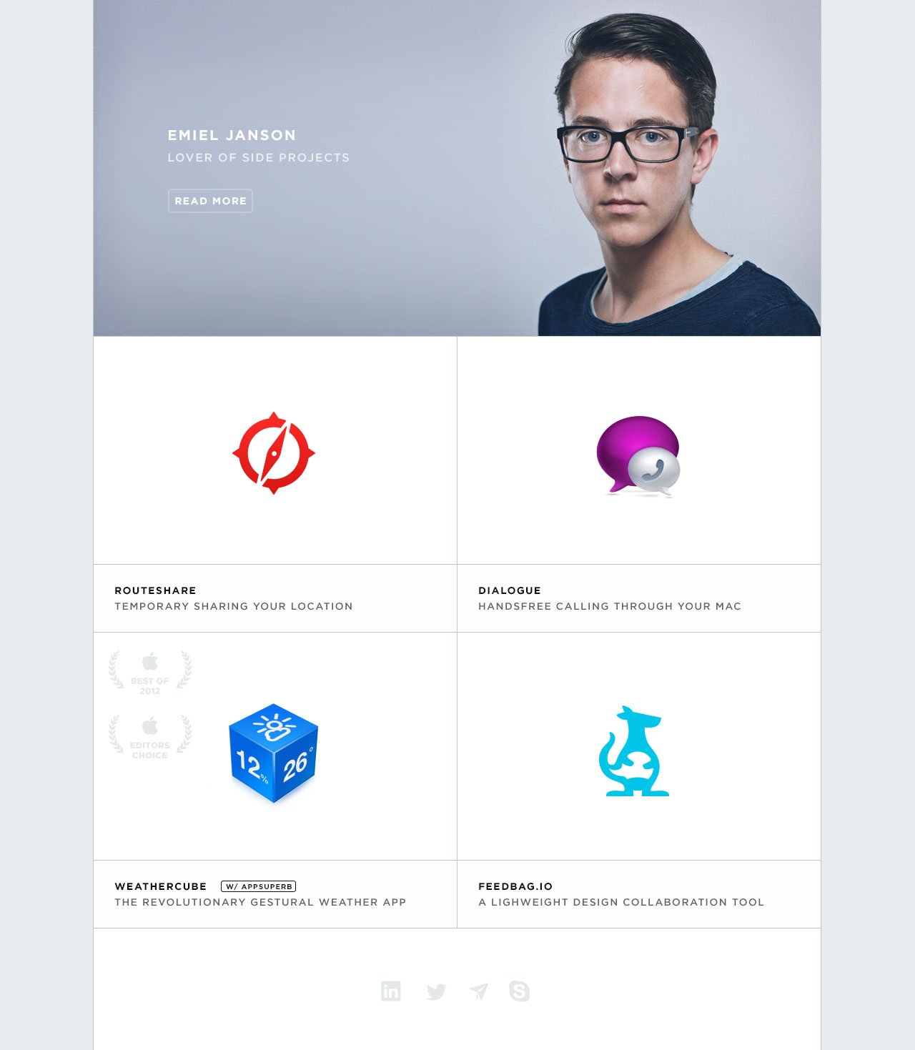 Emiel Janson Website Screenshot