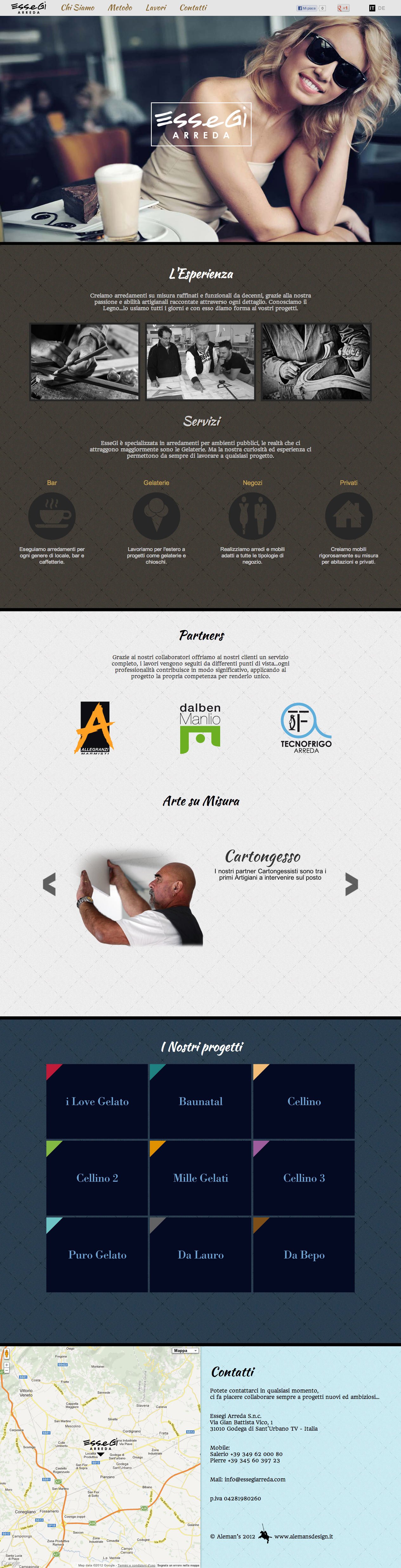 Essegi Arreda Website Screenshot