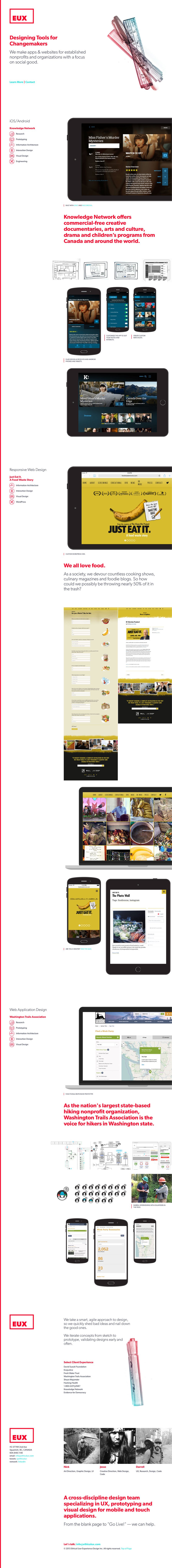 EUX Website Screenshot