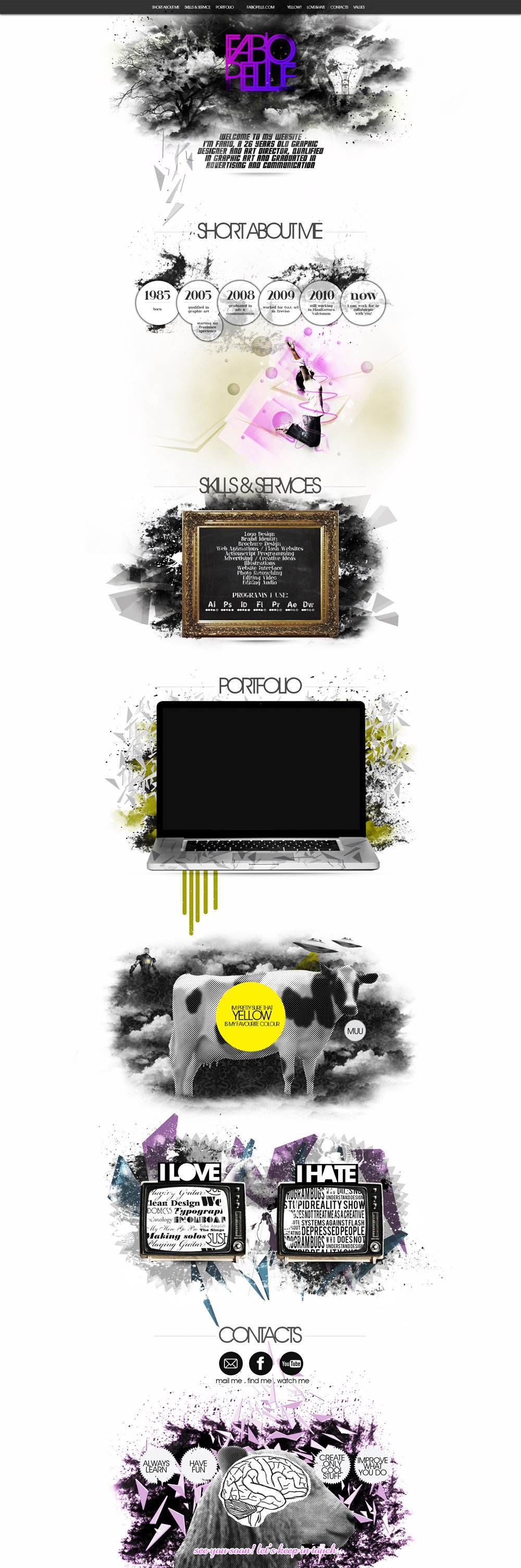 Fabio Pelle Website Screenshot