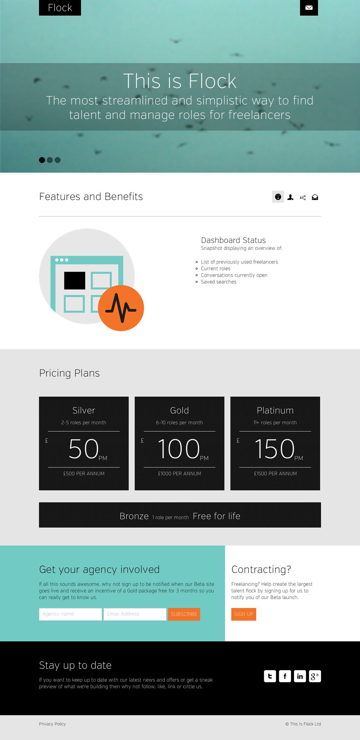 Flock Website Screenshot