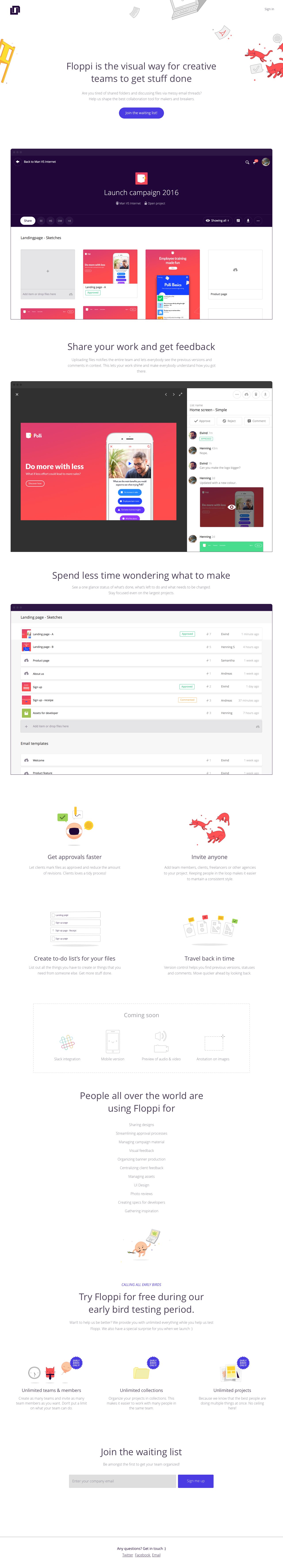Floppi Website Screenshot
