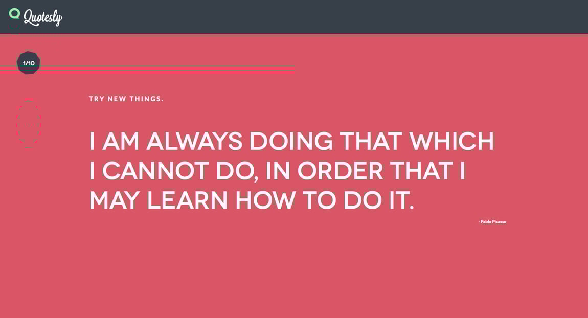 Quotesly Website Screenshot