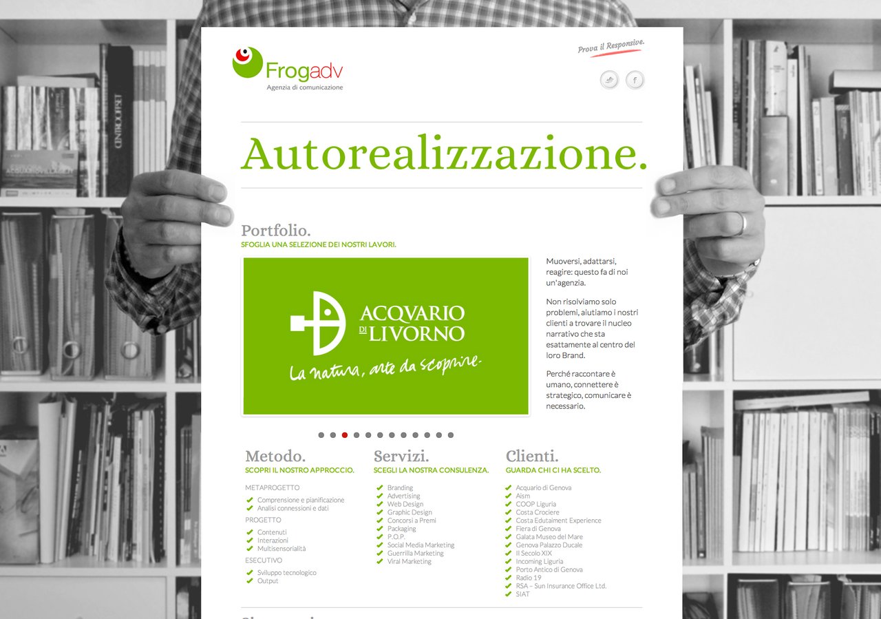 Frog adv Website Screenshot