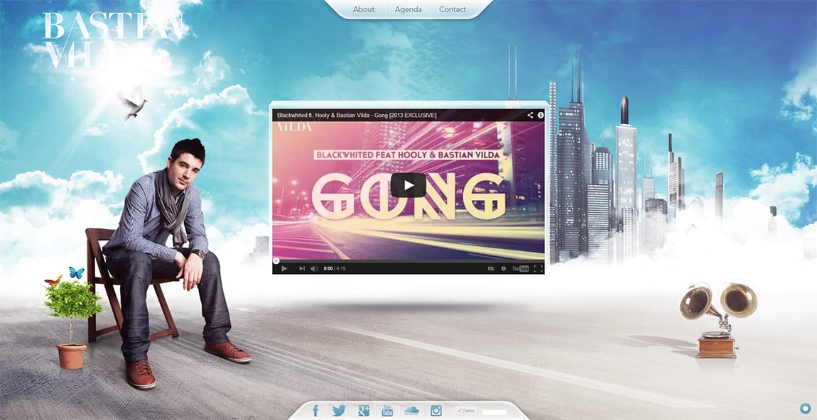 Bastian Vilda Website Screenshot