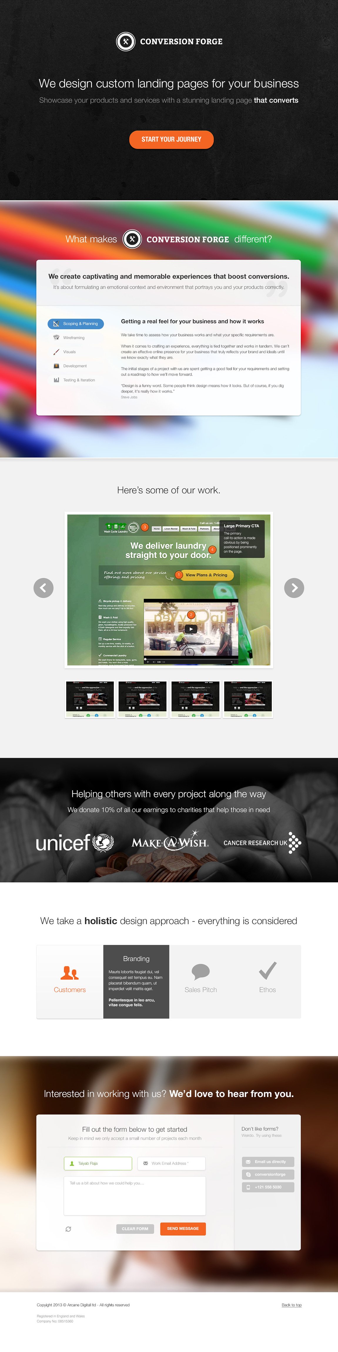 Conversion Forge Website Screenshot
