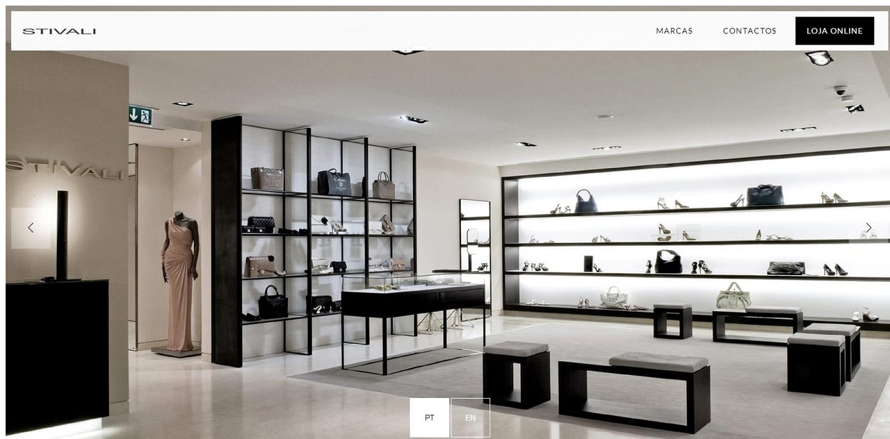 Stivali Website Screenshot