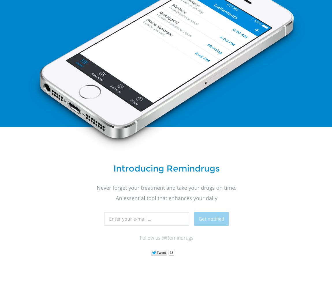 Remindrugs Website Screenshot