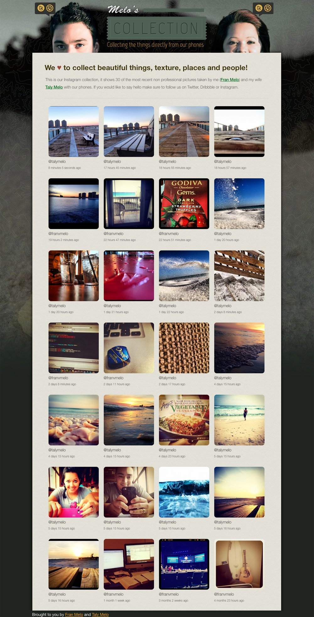 Melo Collection Website Screenshot