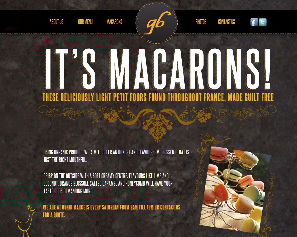 Gooseberry Catering Website Screenshot