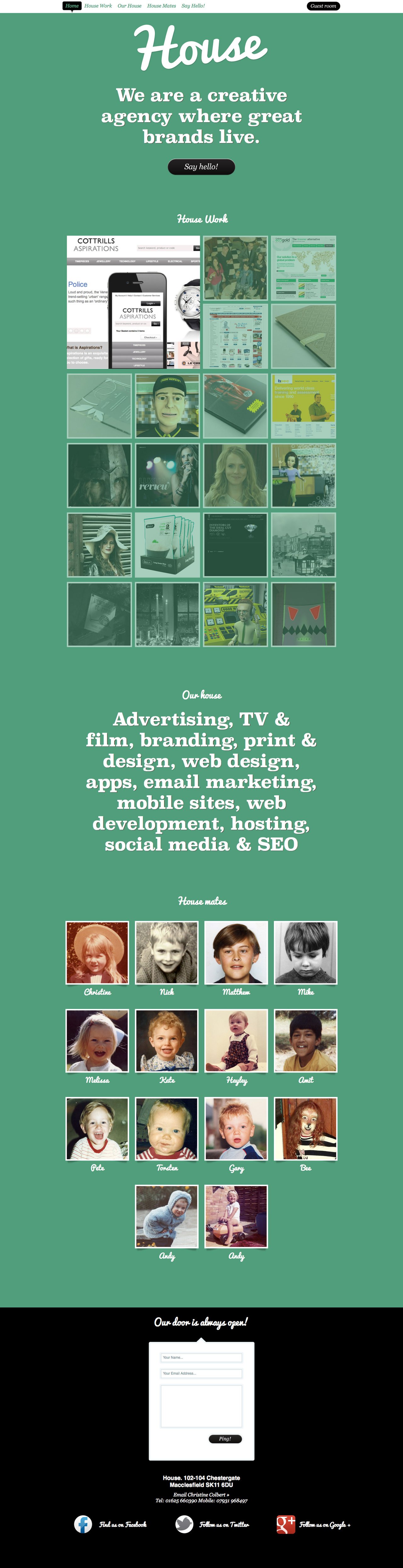 House Website Screenshot