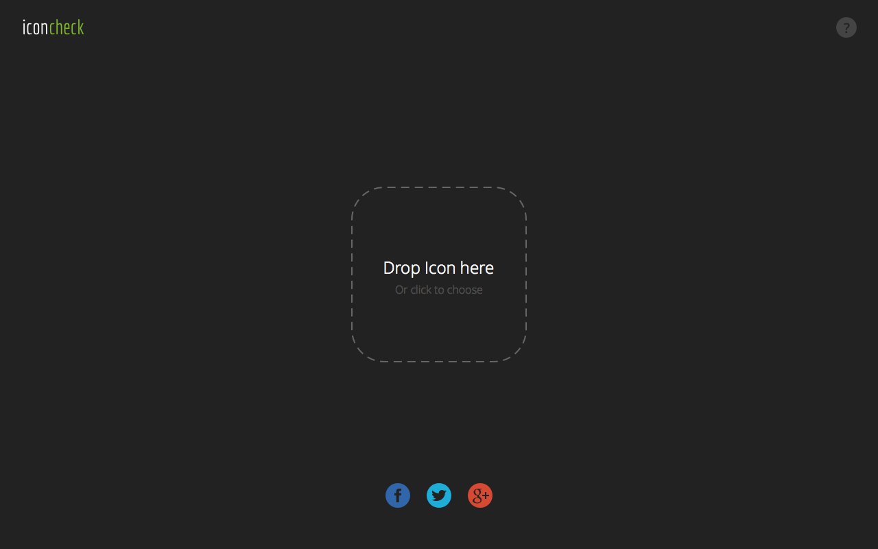 Icon Check Website Screenshot