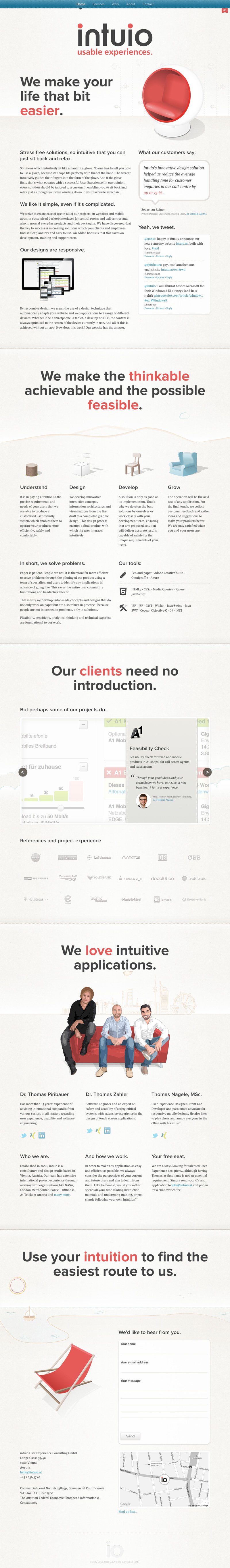 intuio Website Screenshot
