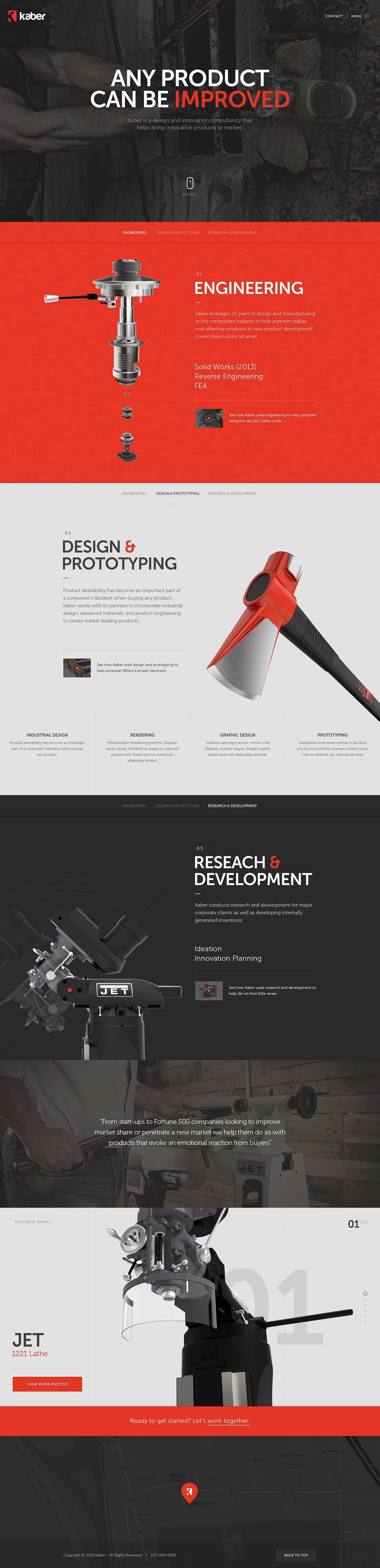 Kaber Website Screenshot