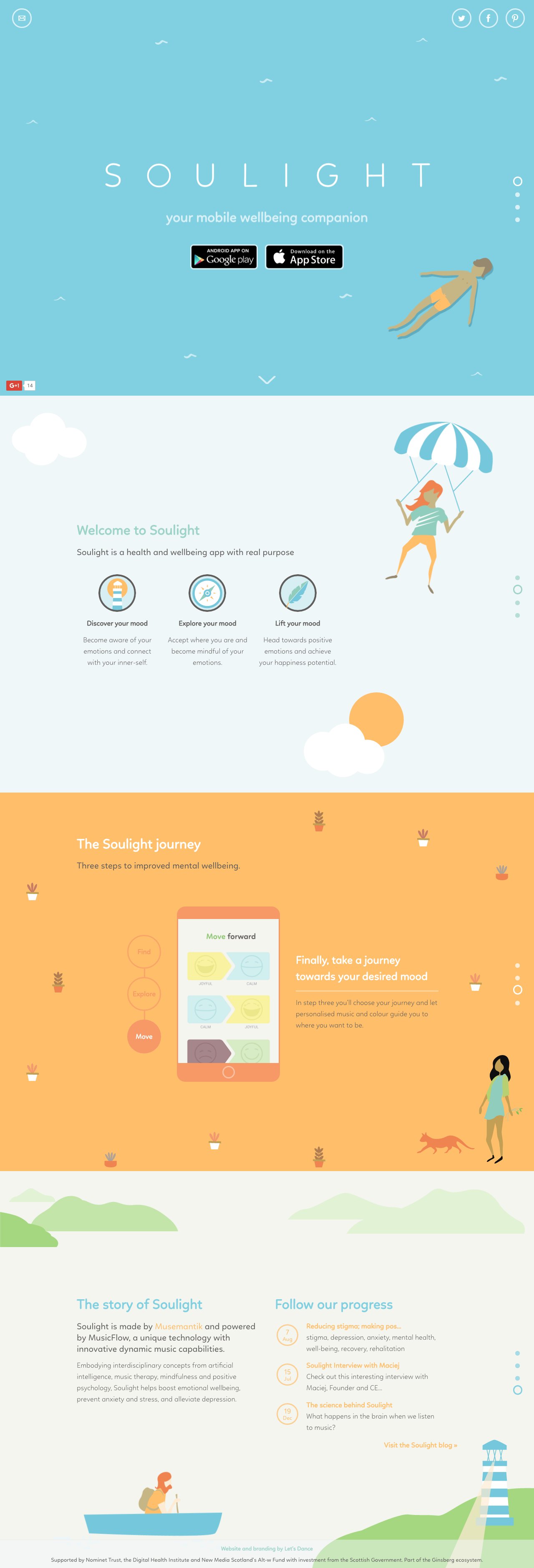 Soulight Website Screenshot