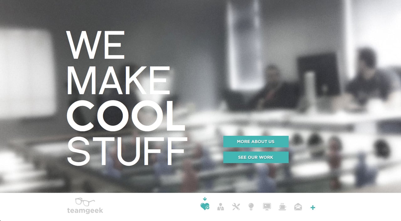 Teamgeek Website Screenshot