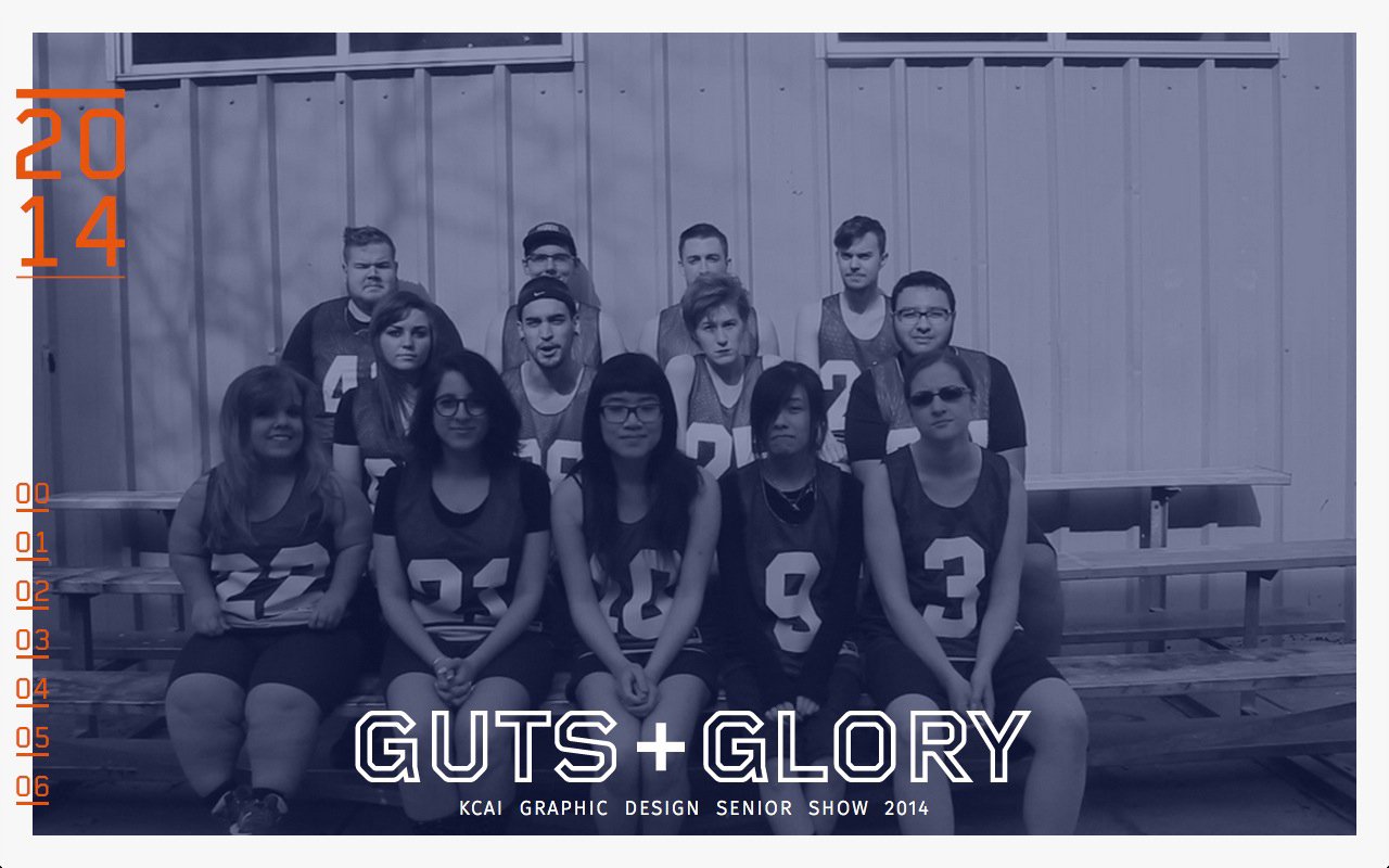 KCAI Senior Show 2014 Website Screenshot