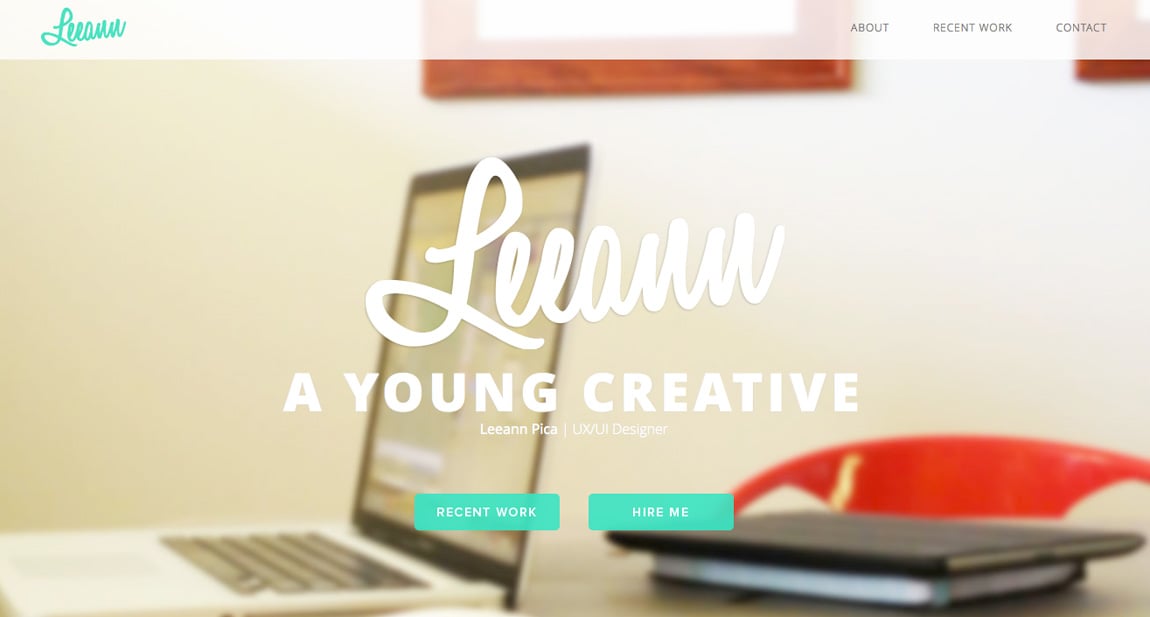 Leeann Pica Website Screenshot