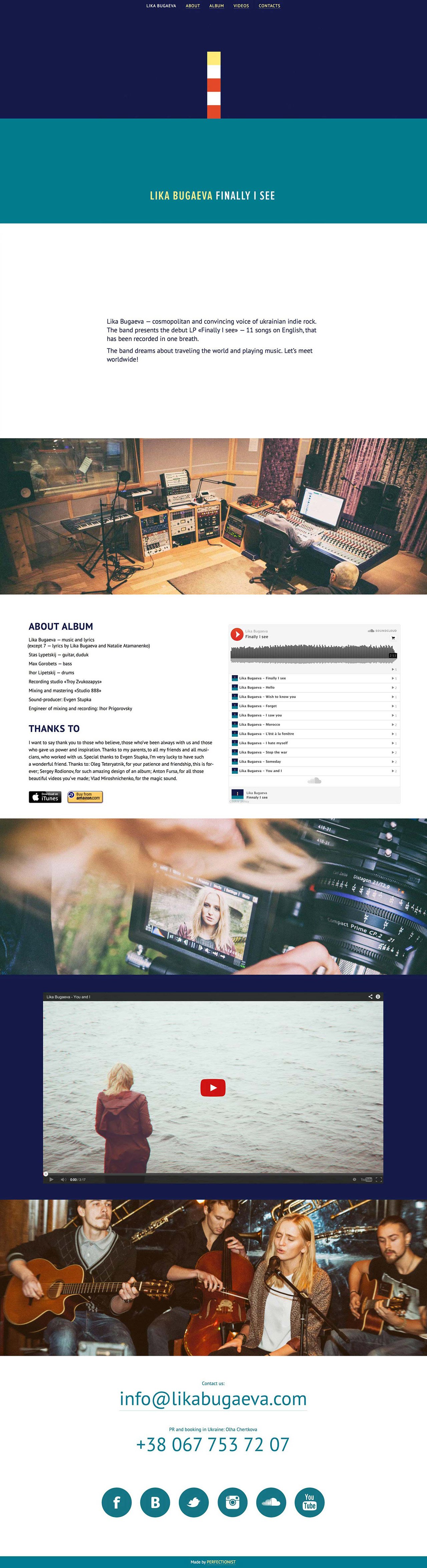 Lika Bugaeva Website Screenshot