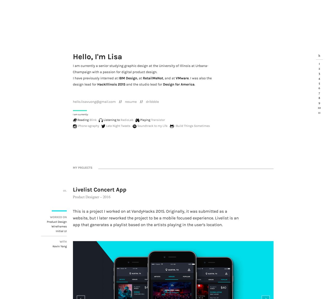 Lisa Vuong Website Screenshot