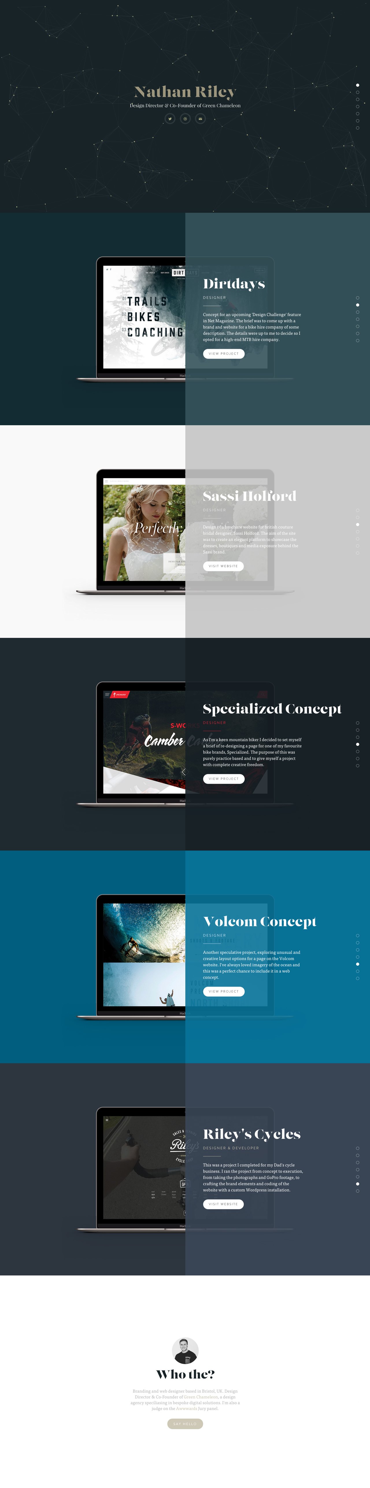Nathan Riley Website Screenshot