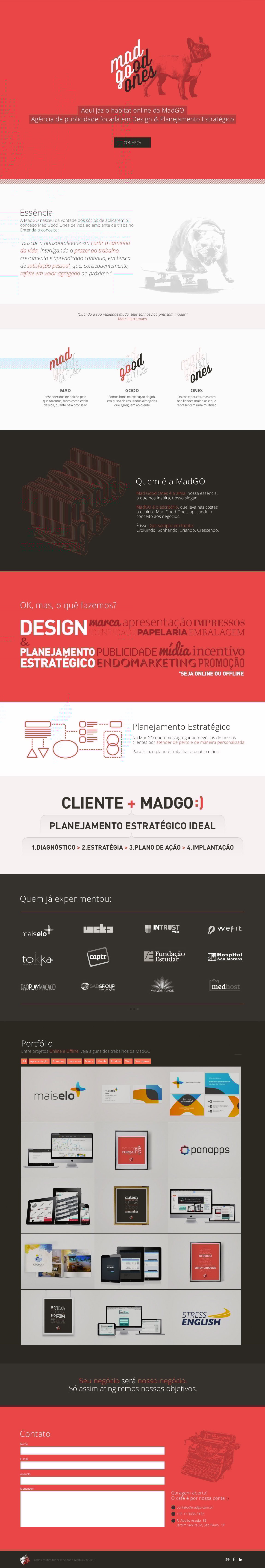 MadGO Website Screenshot