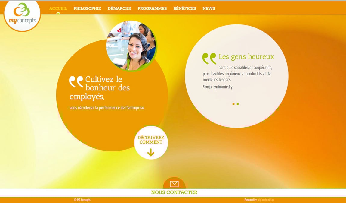 MG concepts Website Screenshot