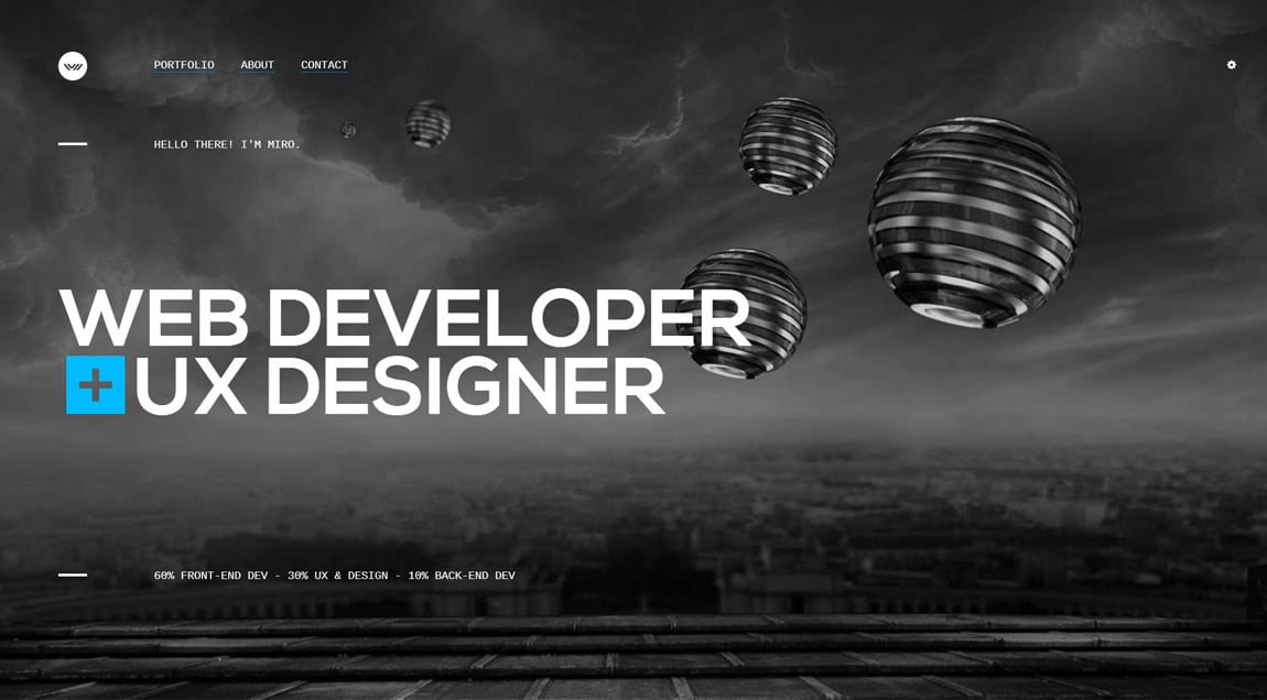 Miro Hristov Website Screenshot