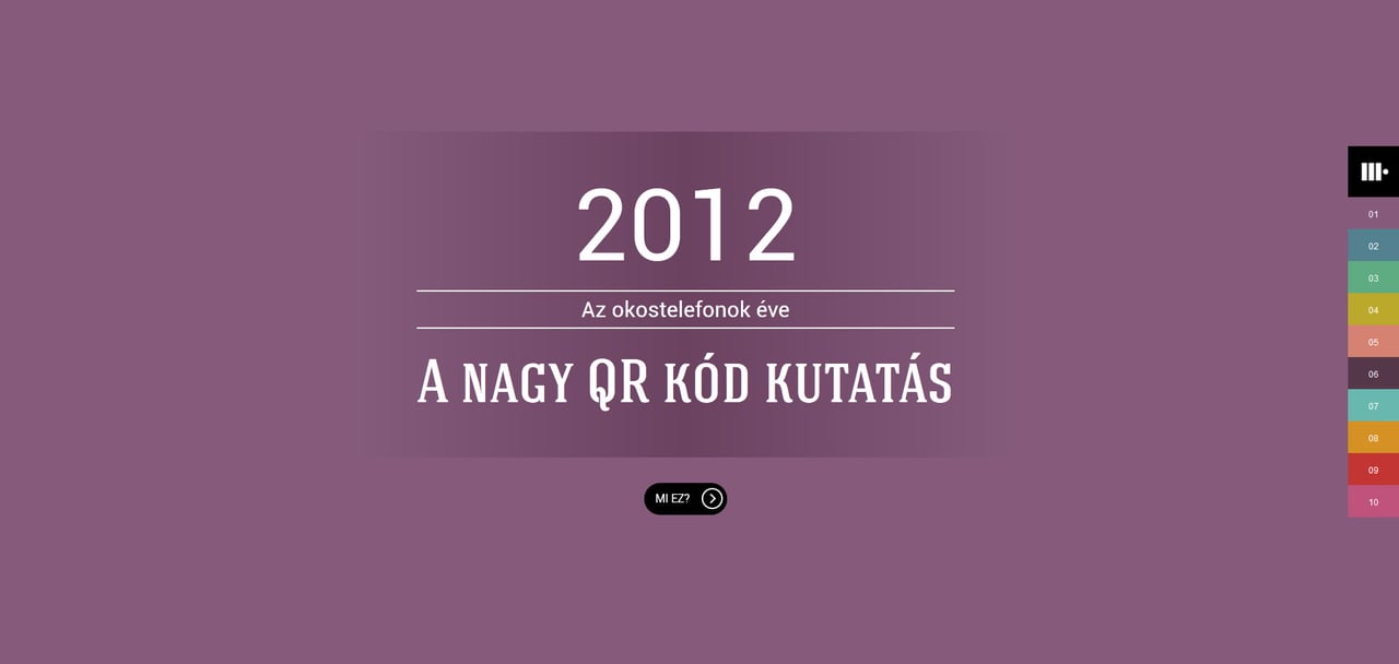 Mobinga: A nagy QR kód kutatás Website Screenshot