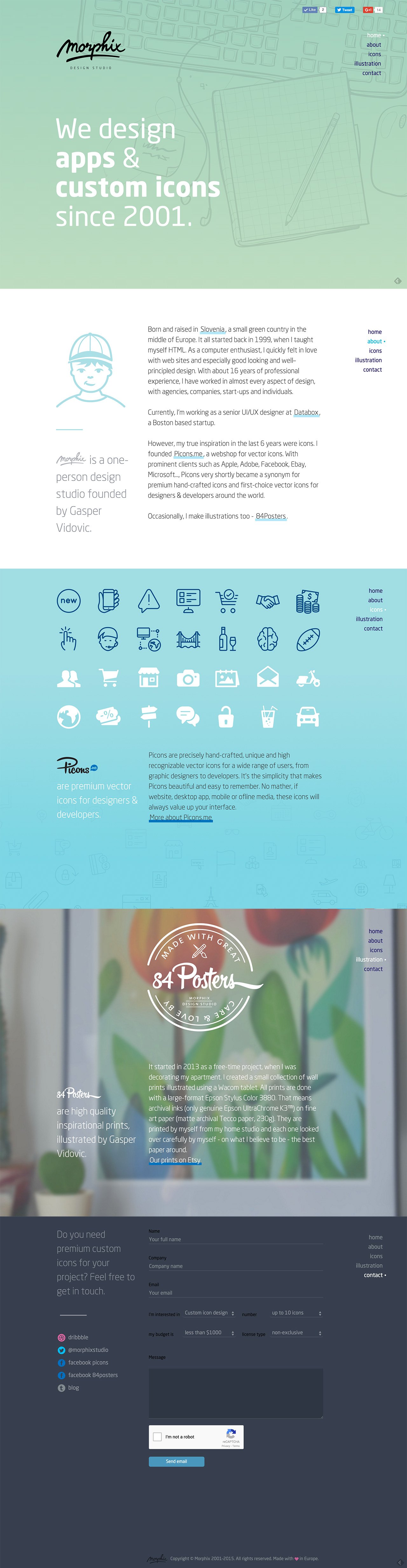 Morphix Design Studio Website Screenshot