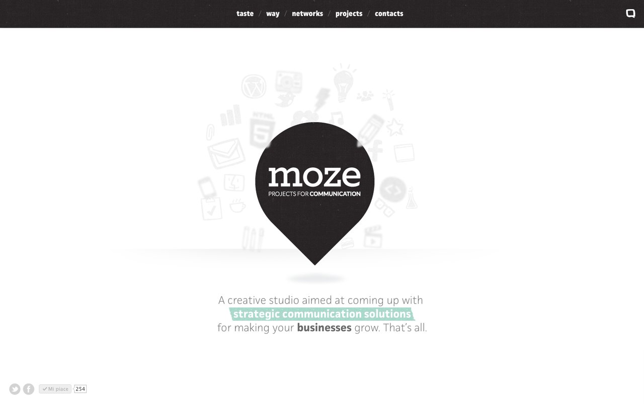 moze Website Screenshot