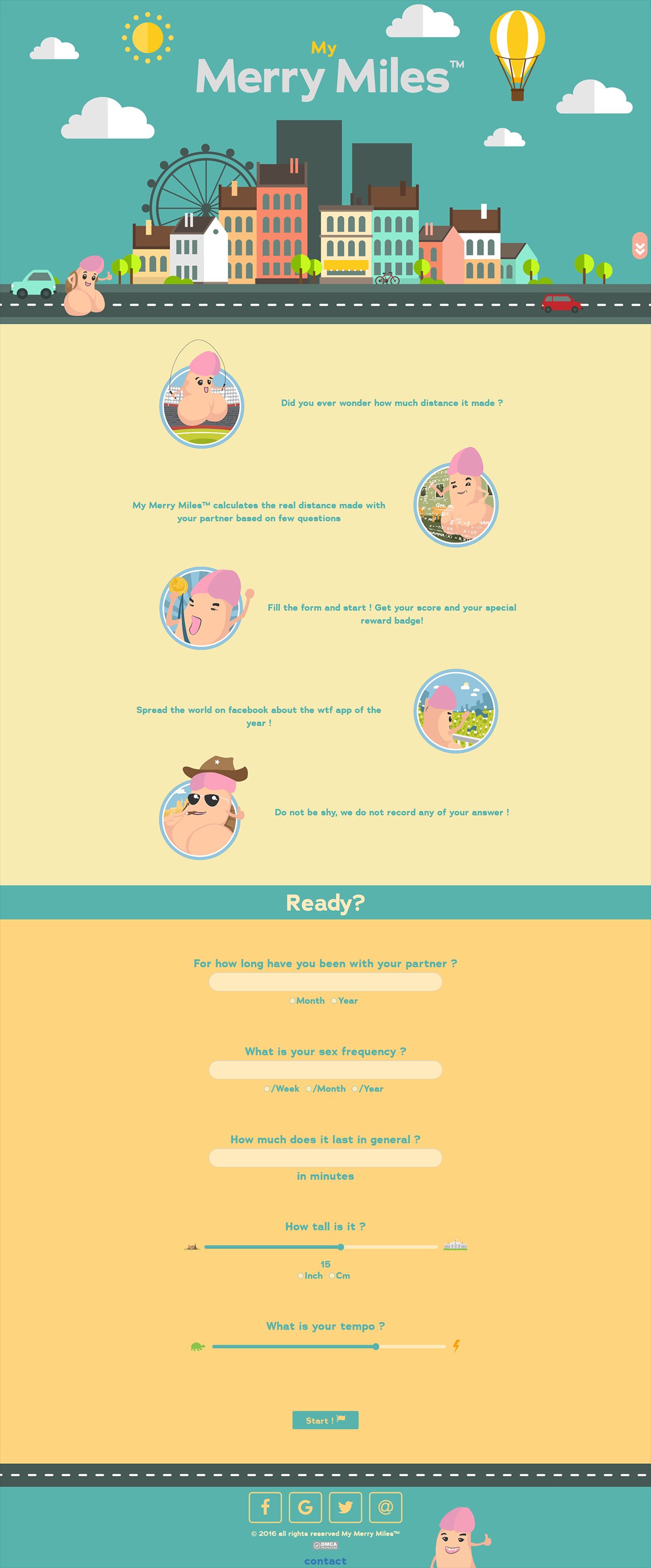 My Merry Miles Website Screenshot