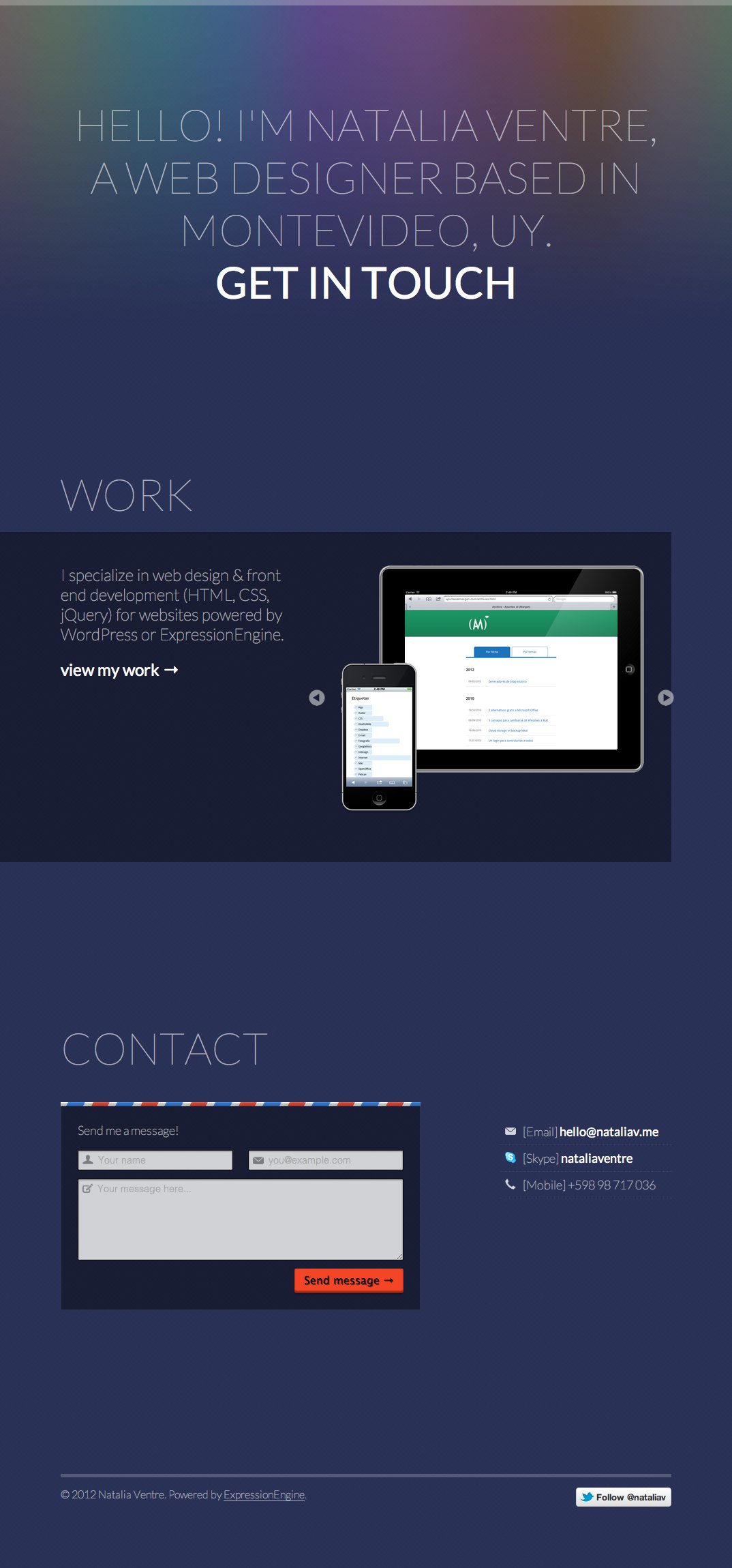 Natalia Ventre Website Screenshot