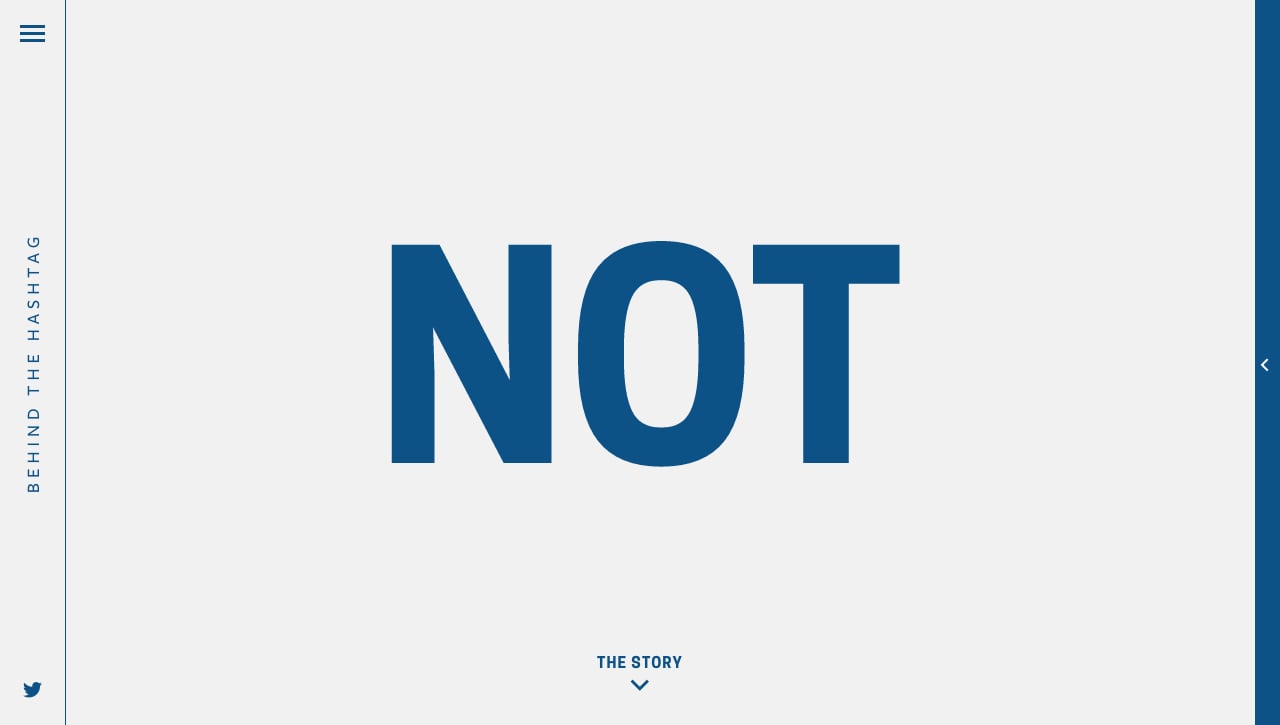 Behind The Hashtag: #NotOneMore Website Screenshot